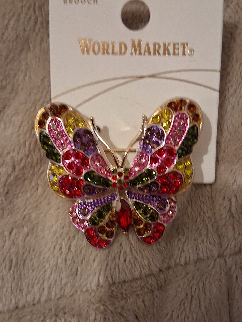 Colorful Butterfly Brooch